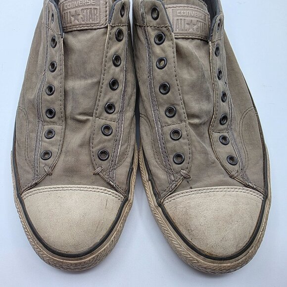 Converse x John Varvatos Mens Size 11 Gray Laceless Slip On Sneakers 153901C - Picture 10 of 13